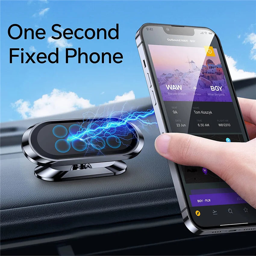 360° Magnetic Car Phone Holder for iPhone, Samsung & Xiaomi Devices