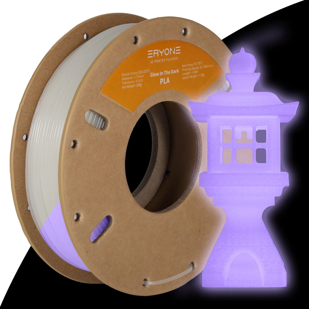 Eryone Glow In The Dark PLA Filament - 200g for 3D Printing