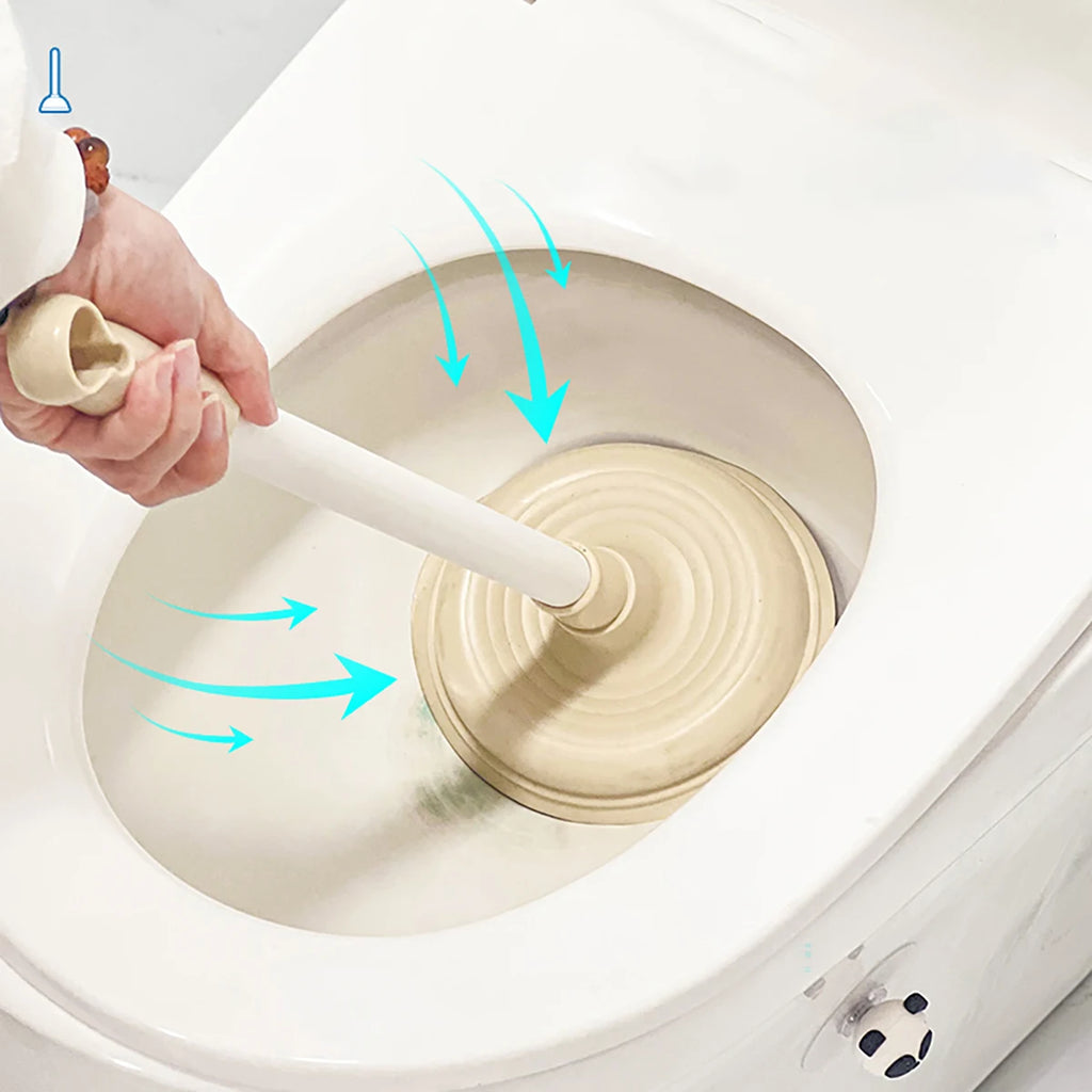 High-Pressure Long Handle Toilet Plunger - Efficient Drain Cleaner Tool