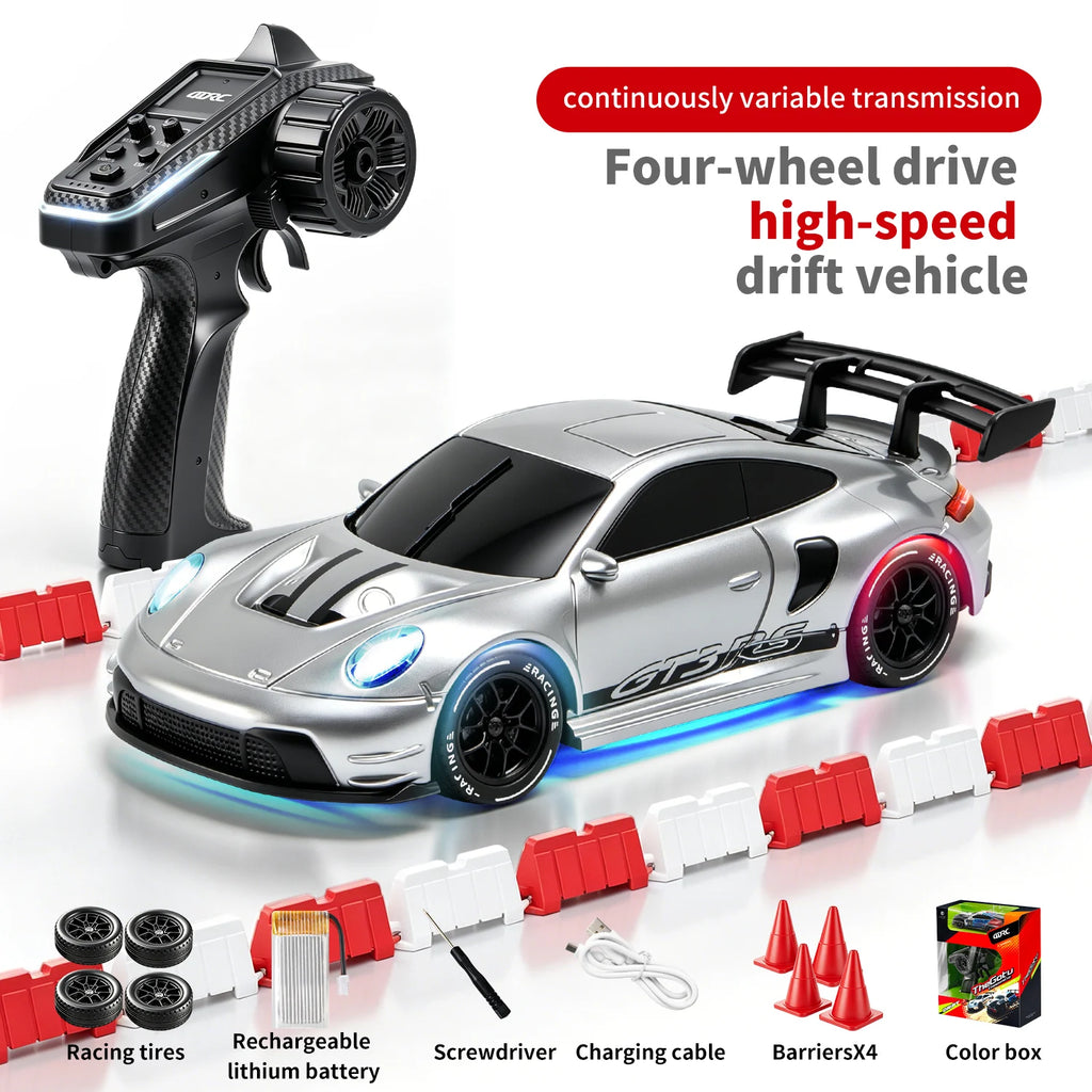4DRC Mini RC Racing Car - 4WD Pocket Drift 1:43 High-Speed Toy