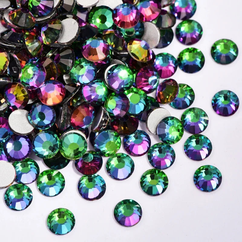 OLeeya Bulk Non-Hotfix Rhinestones for DIY Nail Art & Garments