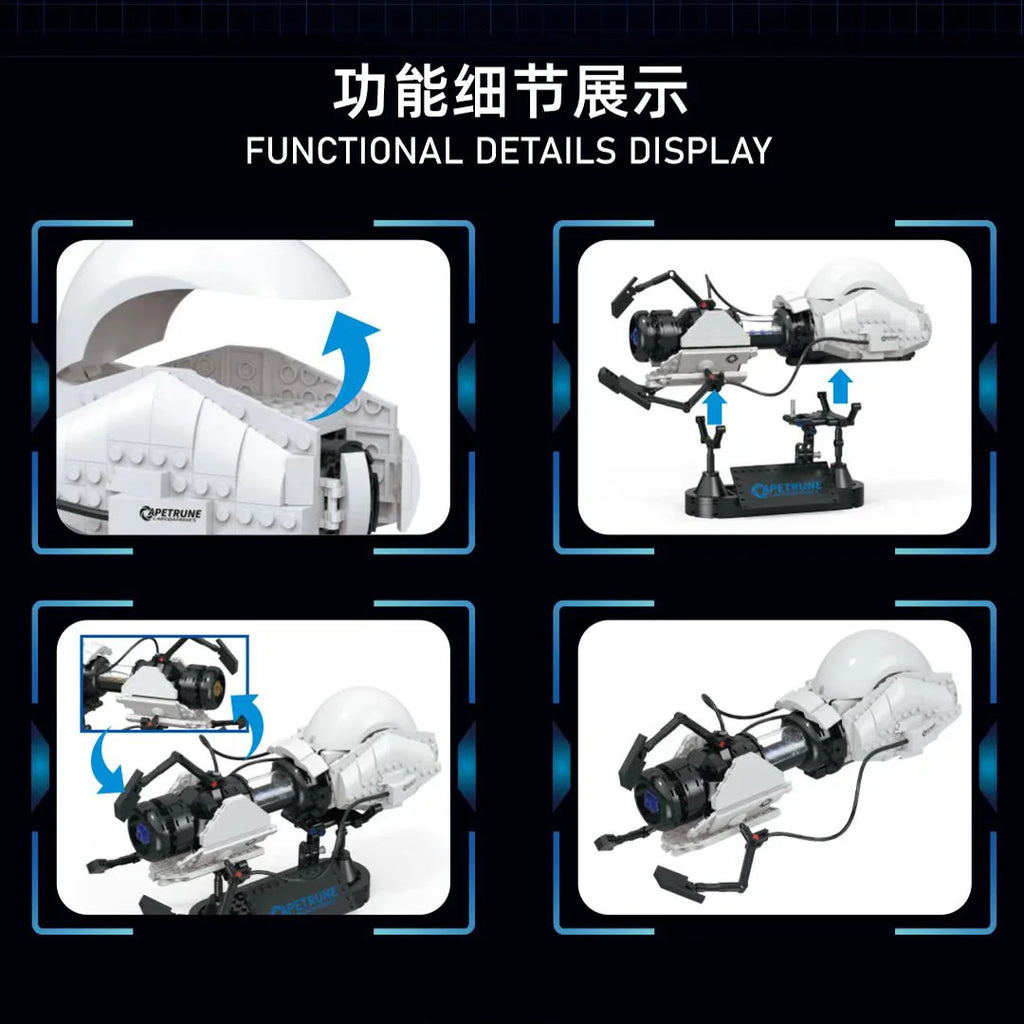 667PCS High-Tech Portal Gun Building Blocks - DIY Educational Toy