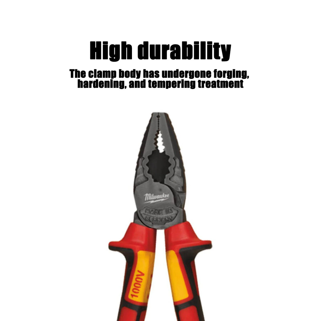 Milwaukee 7-Inch VDE Insulated Wire Pliers - 1000V Electrician Tool