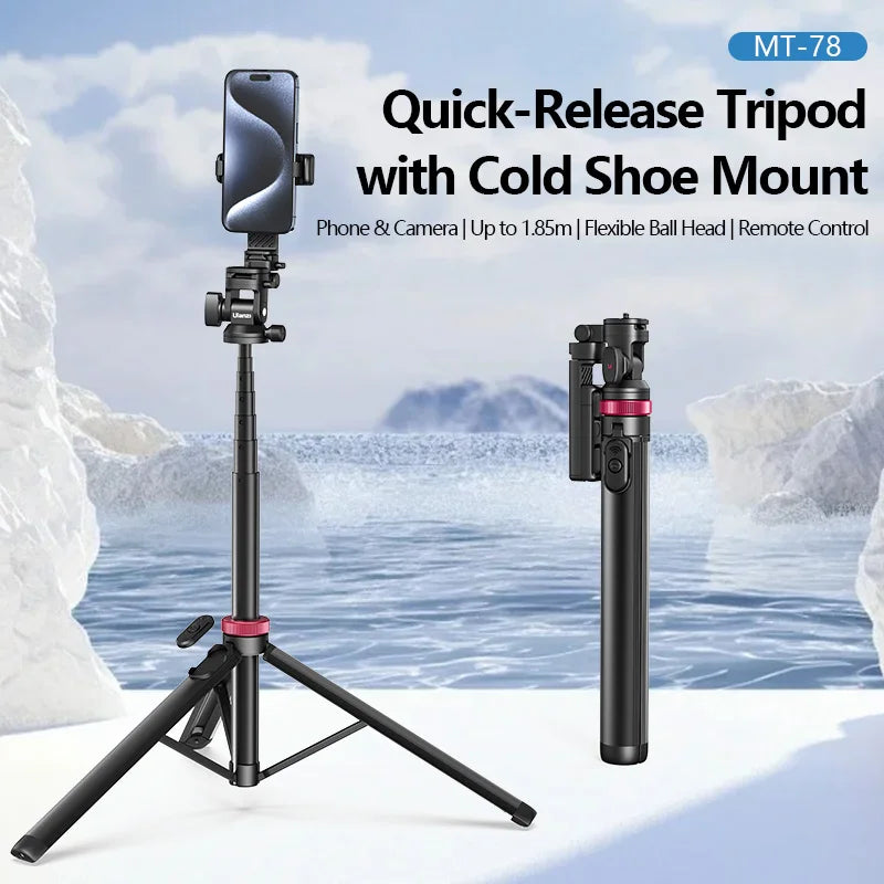 Ulanzi MT-78 Quick-Release Tripod for Camera & Smartphone | 1.85m Height