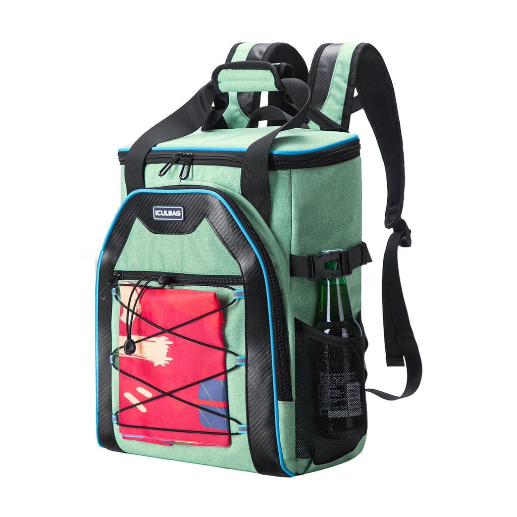 Iculbag Insulated Cooler Backpack - 20Cans Leak-Proof for Outdoor Fun