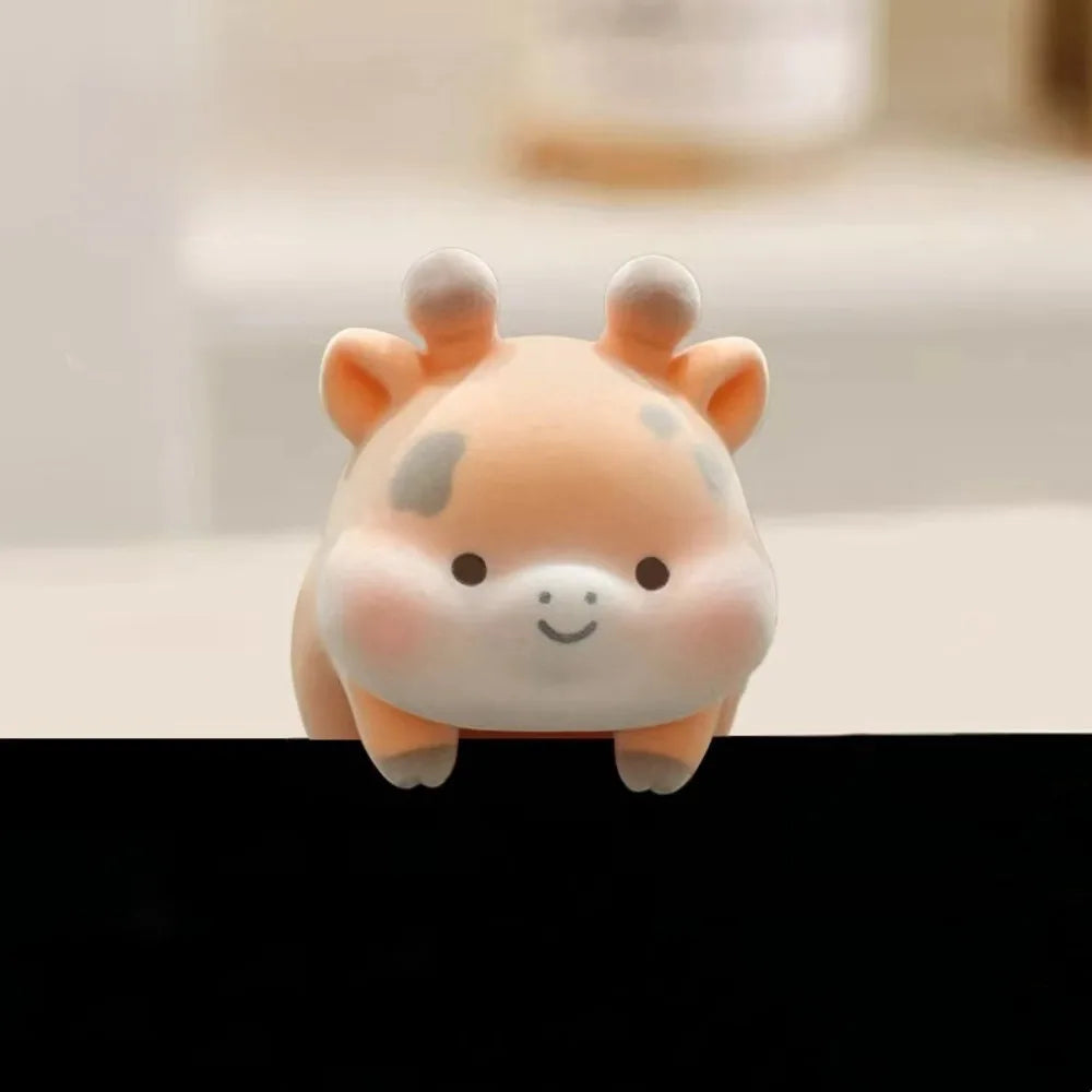 Cute Animal Computer Monitor Decor - Fun Desk Ornaments