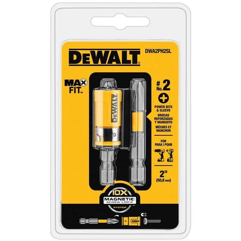 DEWALT Max Fit Phillips #2 Power Bit Sleeve Set - 3 Pack