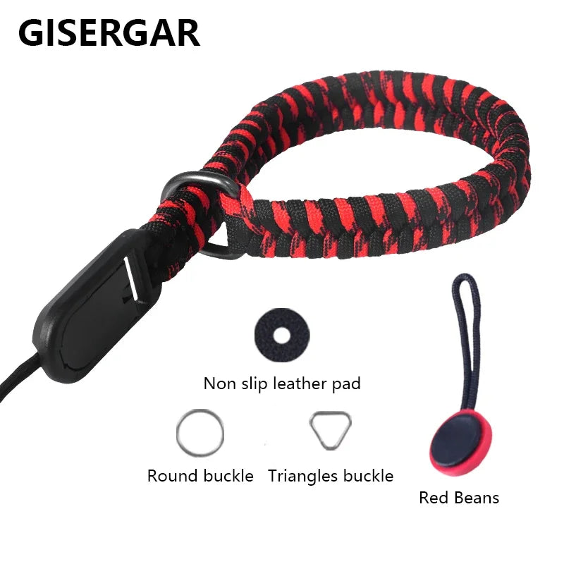 Adjustable Hand-Braided Camera Wrist Strap for Nikon, Canon, Sony