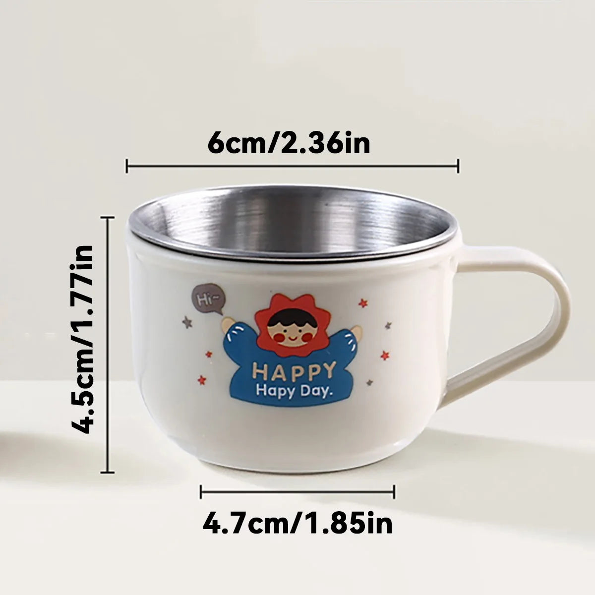 Double Wall Stainless Steel Kids Coffee Tumbler Cup