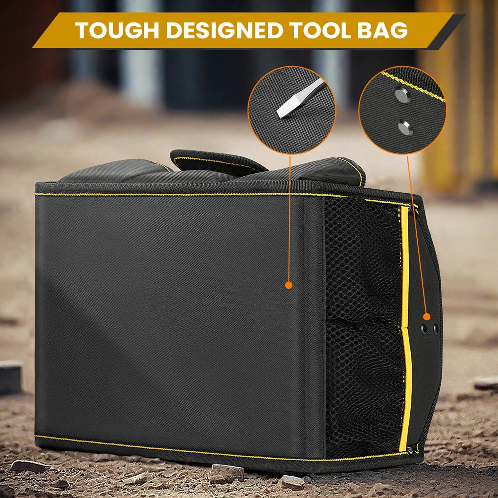 WINHUNT 10-Pocket Heavy Duty Tool Tote Bag for Ultimate Organization