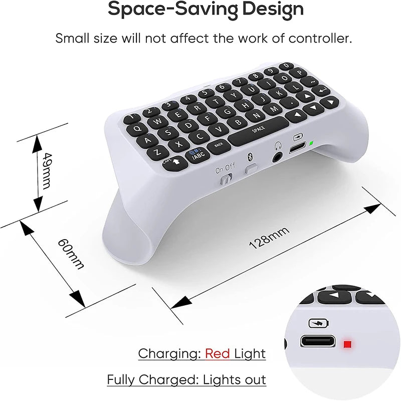 JOMAA Wireless PS5 Controller Keyboard with Speaker & Voice Chat