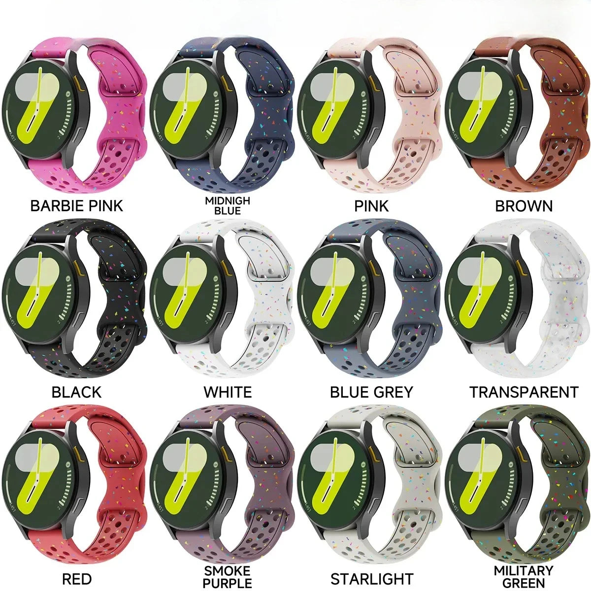 Premium Silicone Strap for Samsung Galaxy Watch & Huawei Devices