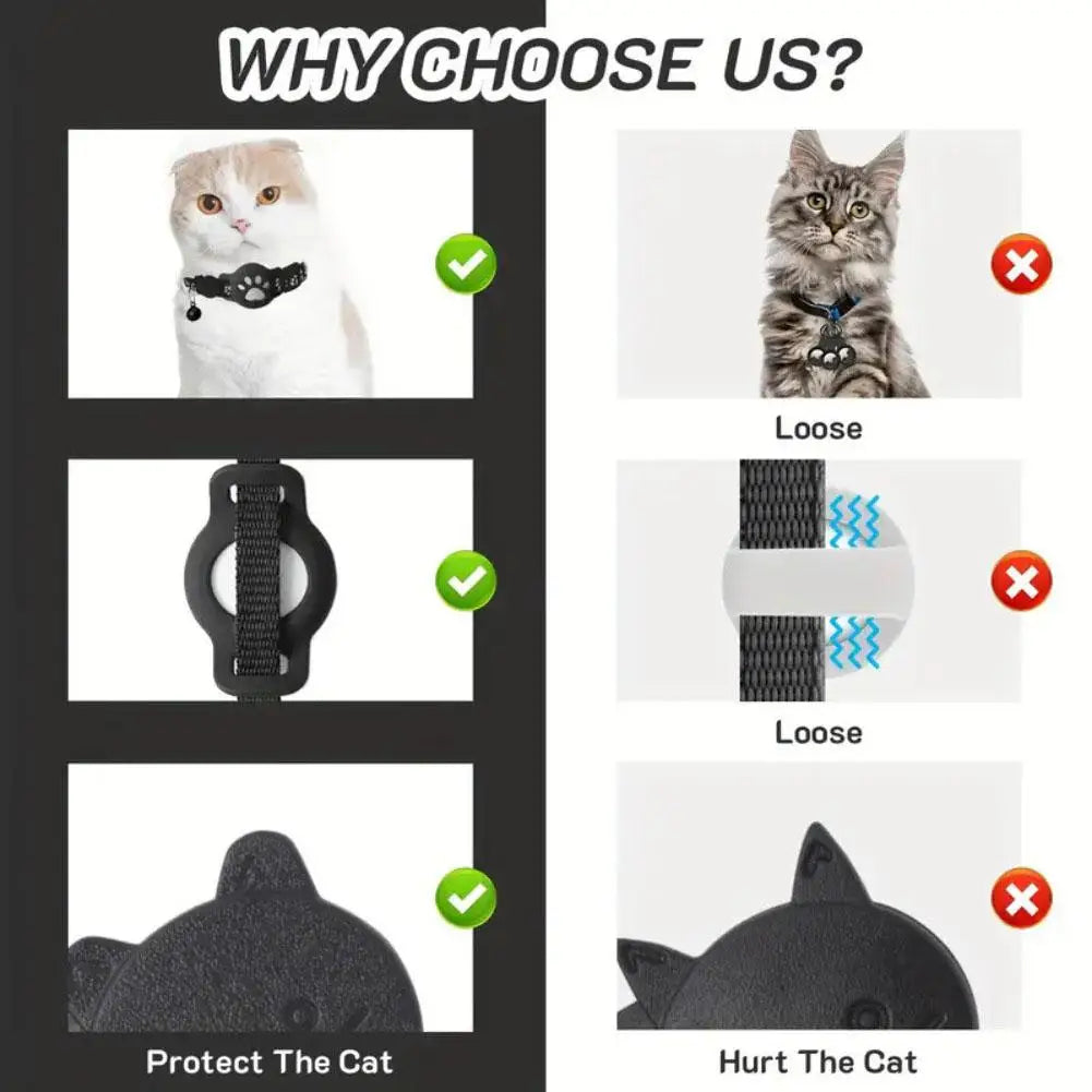 Multifunctional Pet GPS Tracker for Cats - Real-Time Tracking Device