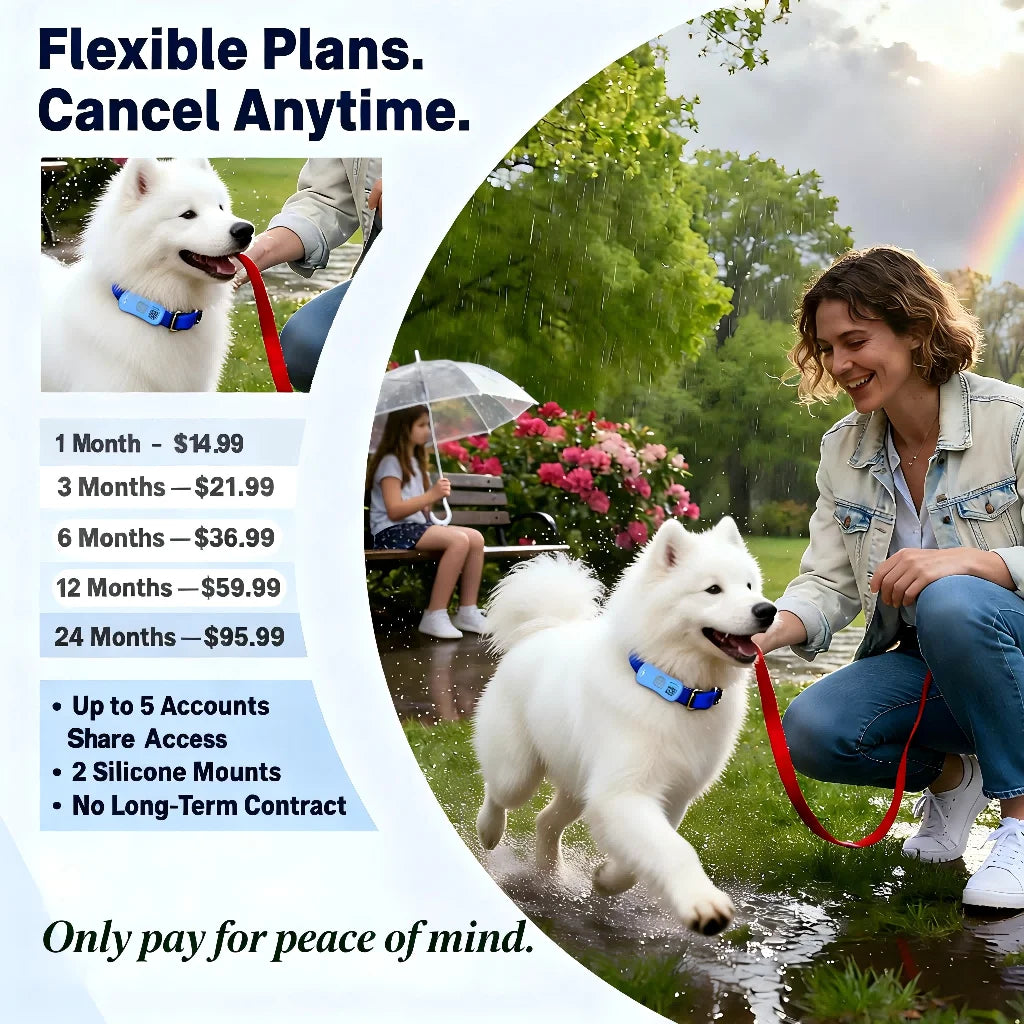 Real-Time GPS Pet Tracker – Unlimited Distance Locator for Pets