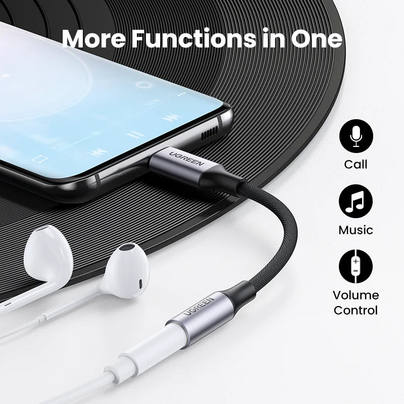 UGREEN USB Type-C to 3.5mm Adapter - High-Fidelity Audio Connection