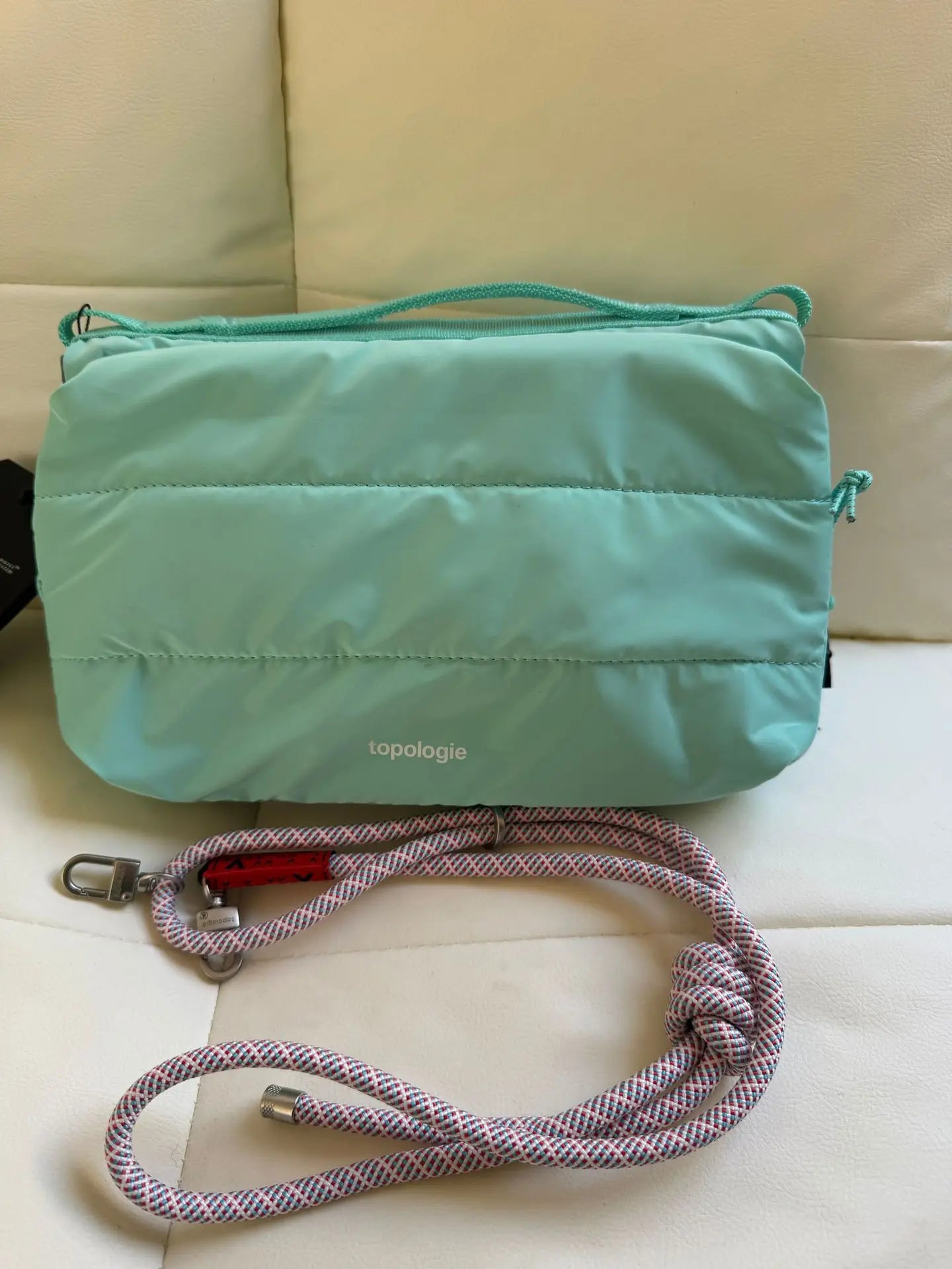 Large Capacity Nylon Water Bottle Bag - Unisex Crossbody Style