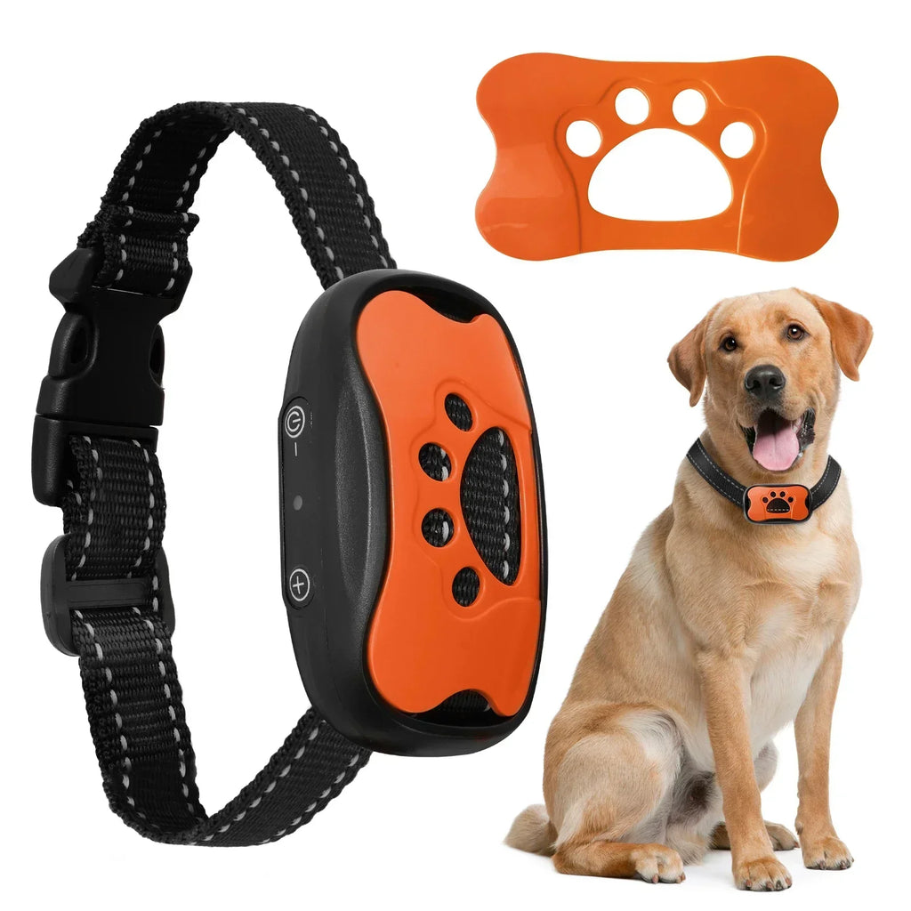 Ultrasonic Anti-Bark Dog Training Collar - Rechargeable, Effective Control