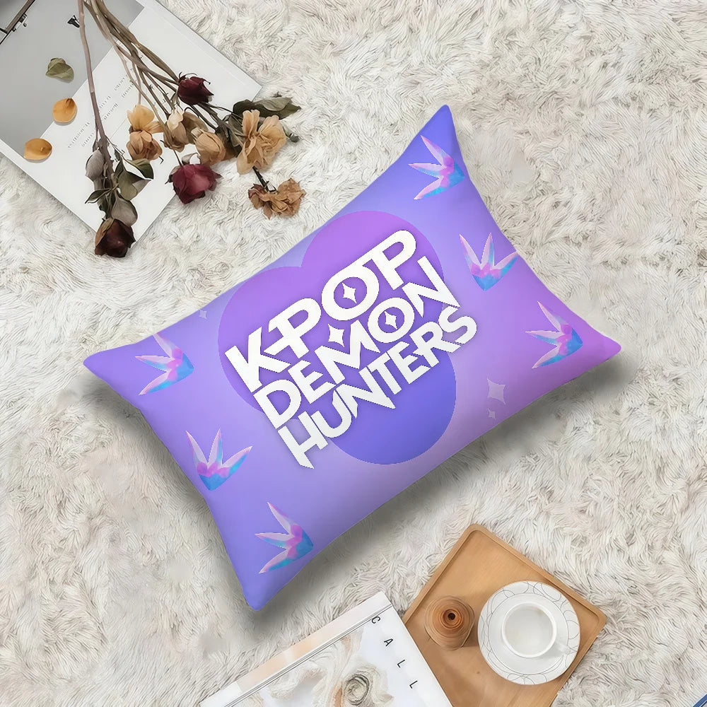 K-KPop D-Demon H-Hunters-ES Double-Sided Pillow Cover - Cozy Decorative Accent