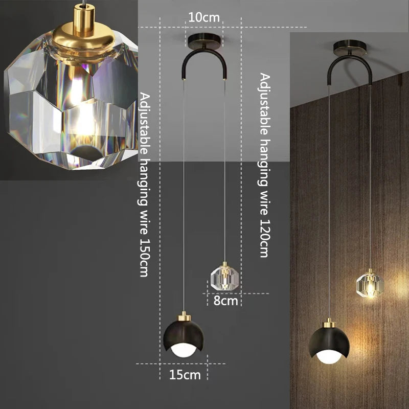 Modern Glass Ball Pendant Light for Dining & Kitchen - Ramalho