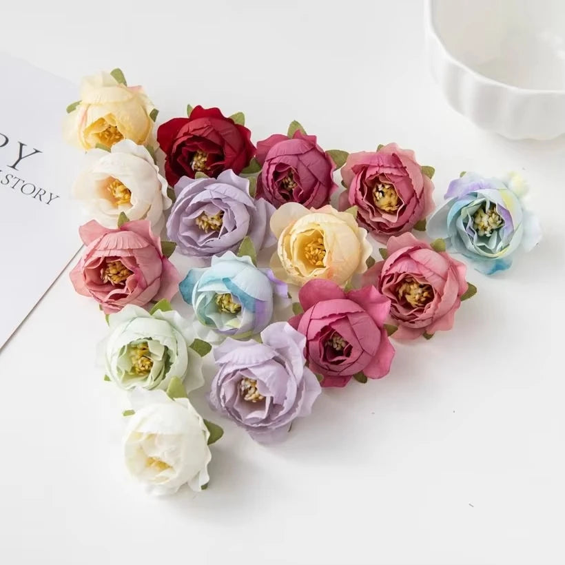 40/80pcs Silk Artificial Roses - Perfect for Weddings & Decor