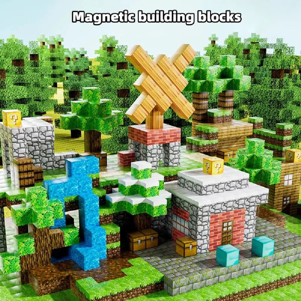 Magnetic Building Blocks Set - DIY Creative Toys for Kids