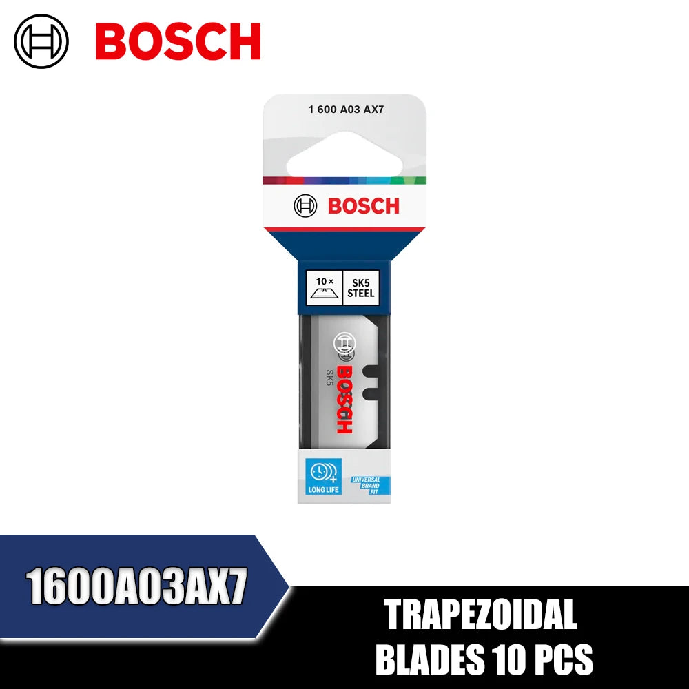 Bosch 10PCS Trapezoidal Blades for Craft Knife - Durable & Reliable