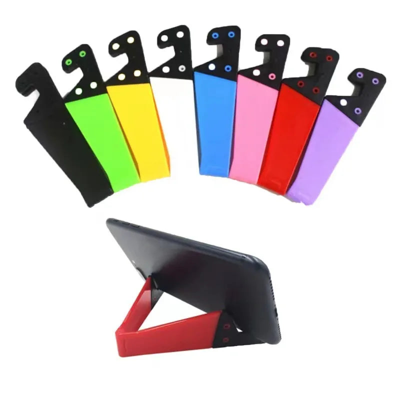 V-Shaped Universal Foldable Phone Stand - Adjustable Holder for Tablets