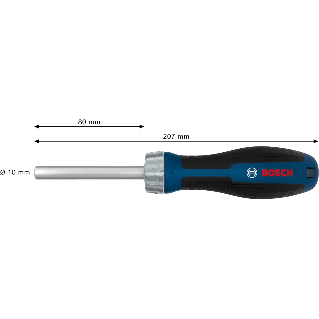 Bosch 1600A039PP Ratchet Bit Screwdriver - High Torque & Strong Grip