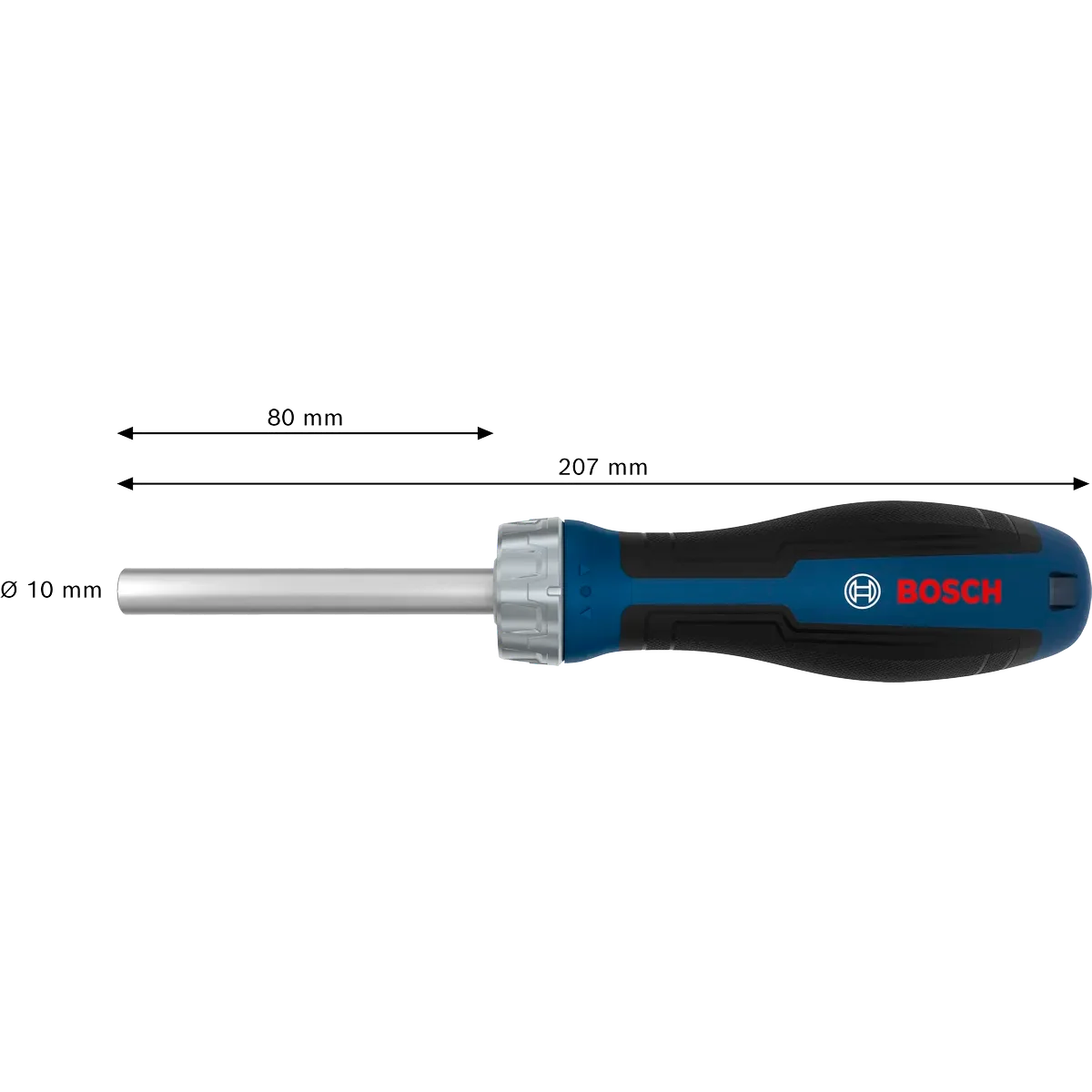 Bosch 1600A039PP Ratchet Bit Screwdriver - High Torque & Strong Grip