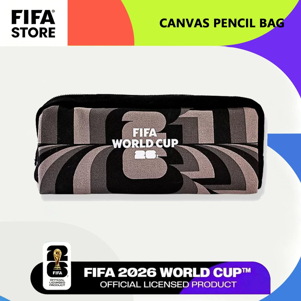 FIFA 2026 World Cup Canvas Pencil Case - Large Capacity Pouch