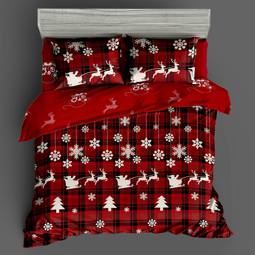 Cozy 3-Piece Christmas Duvet Cover Set | Soft & Hypoallergenic