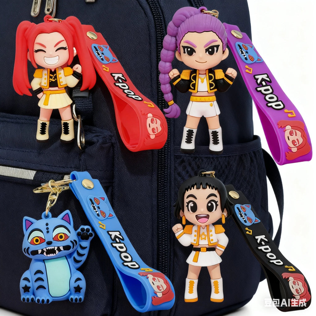 Cute 3D Printed Anime Keychains - Perfect Gift for Fans!