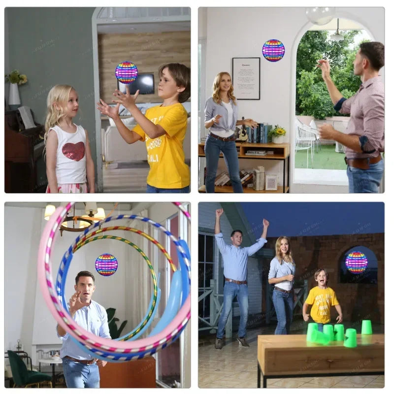 LED Flying Ball - Gyroscopic Anti-Gravity Toy for Kids