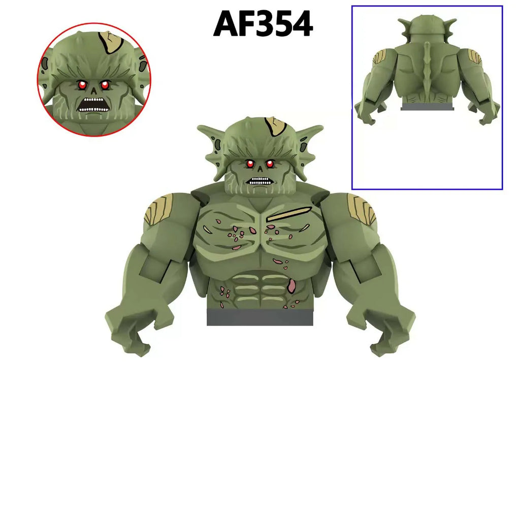 Assemble Movable Mini Bricks Lizard Rhino Action Figure Toy