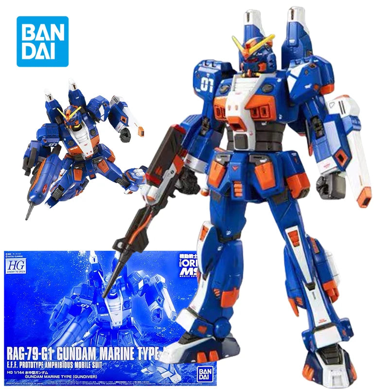 Bandai HG GTO 1/144 RAG-79-G1 Gundam Marine Type Model Kit