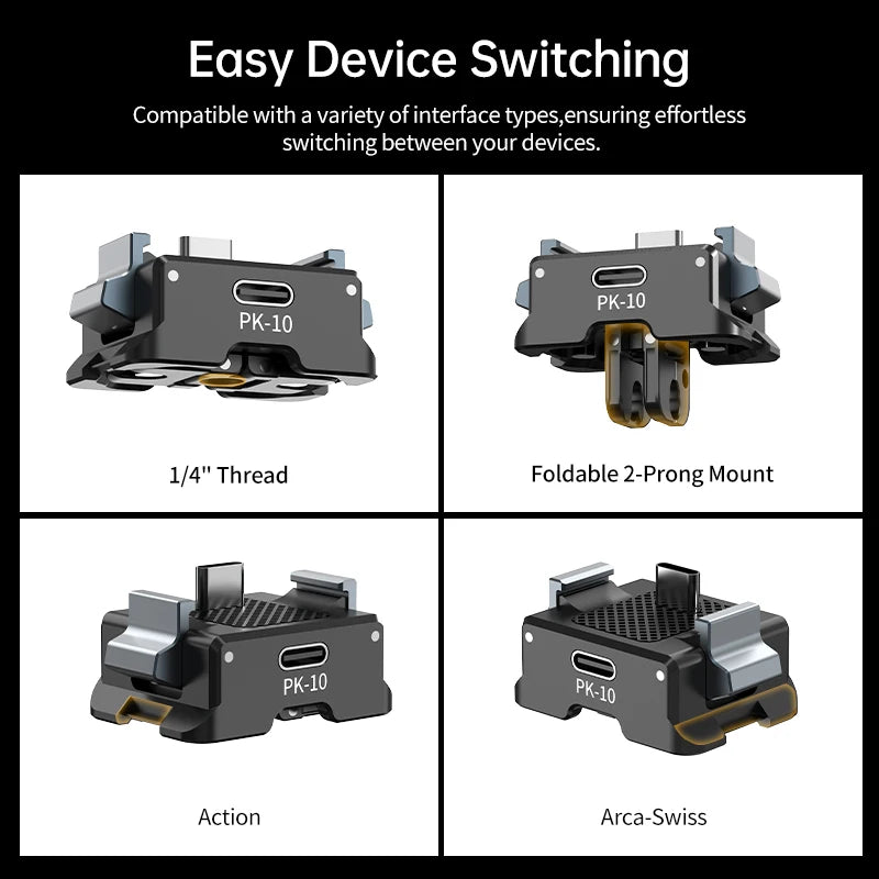 Ulanzi PK-10 Expansion Adapter for DJI Osmo Pocket 3 - Versatile Mount