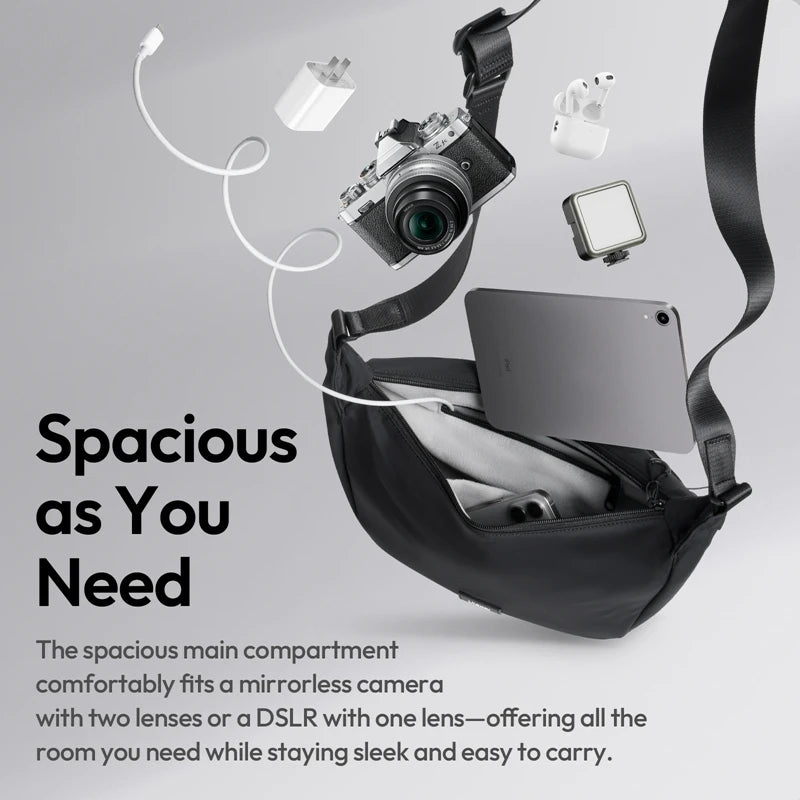 Ulanzi HMN1 Lunar Sling Bag - Stylish Crossbody for Camera & Smartphone