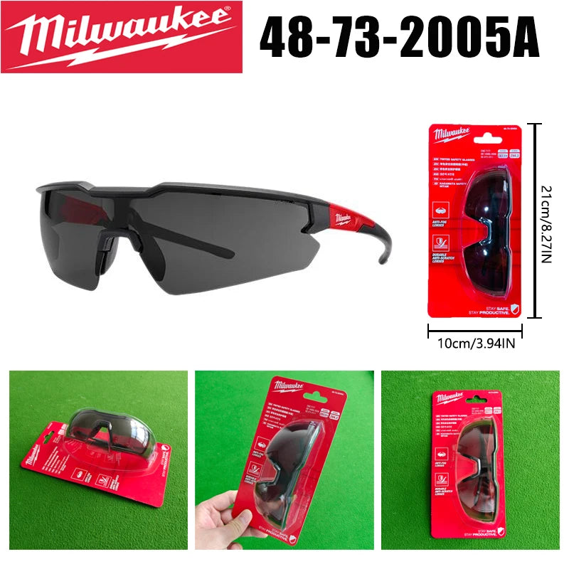 Milwaukee Tinted Safety Glasses | Anti-Fog & Scratch-Resistant Lenses