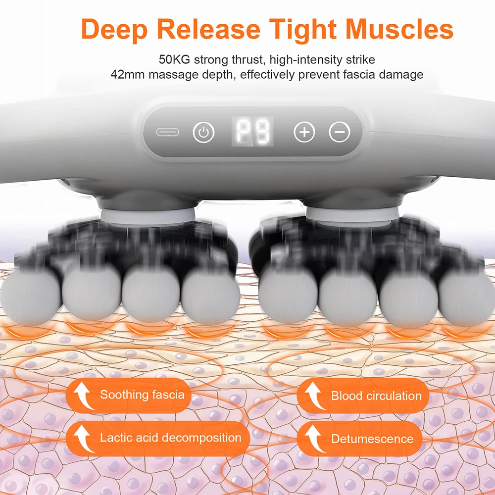 Advanced Vibration Therapy Massager with 42 Heads for Full-Body Relief