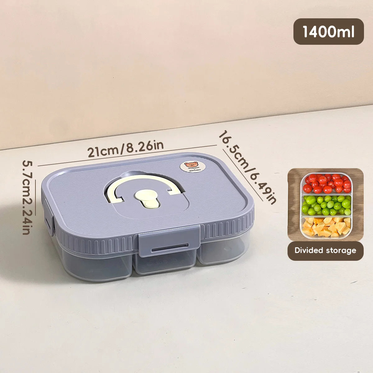 Divided Spice Storage Box - Moisture & Insect Proof Organizer