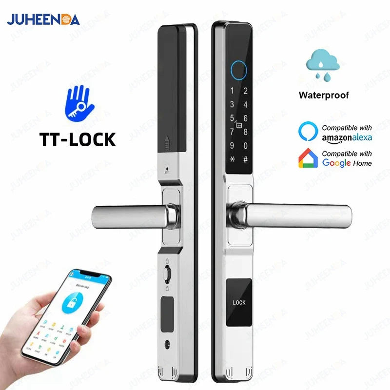 Smart Waterproof Sliding Door Lock with TTLock & Alexa Integration