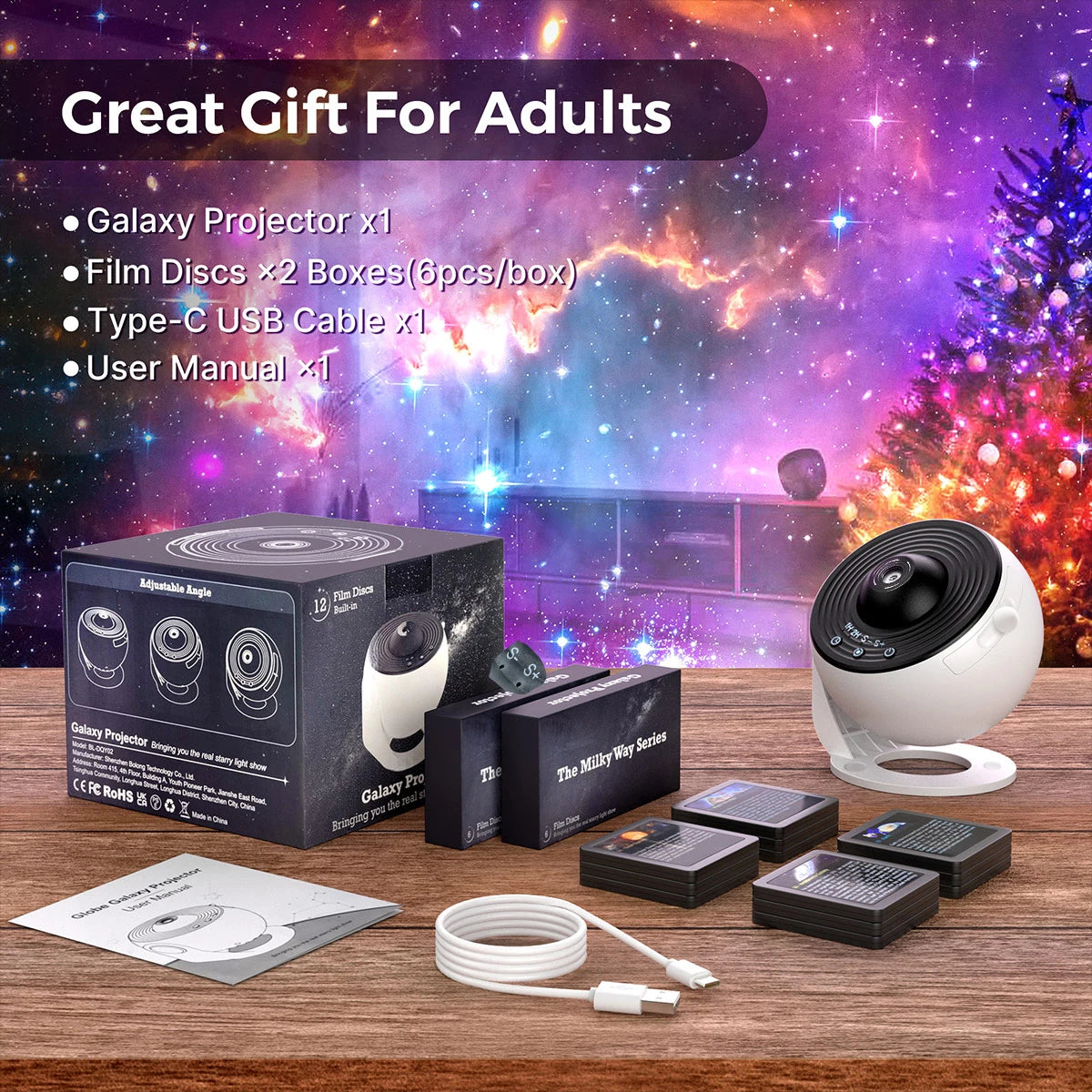Starry Sky 4K Planetarium Projector | 13 Themes Night Light