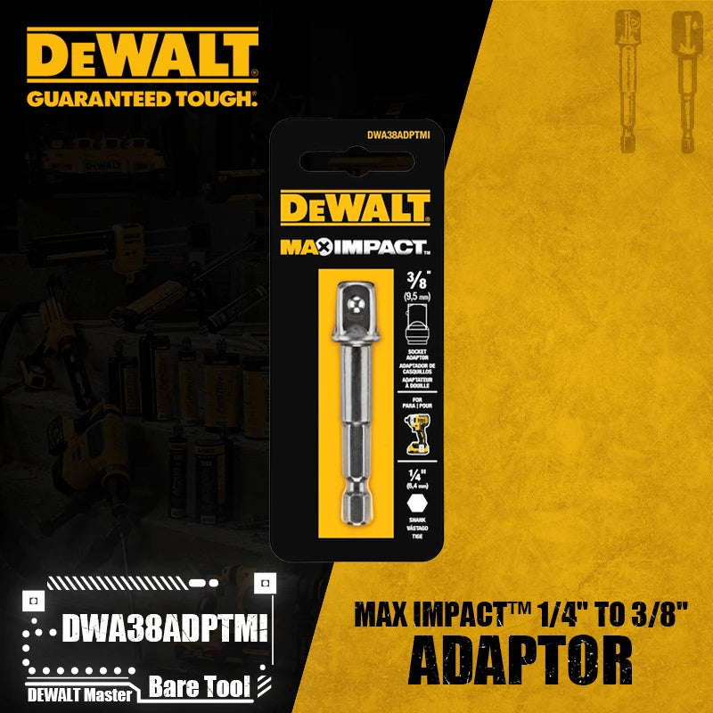 DEWALT MAX IMPACT™ 1/4" to 1/2" & 3/8" Adaptor Power Tool Accessory