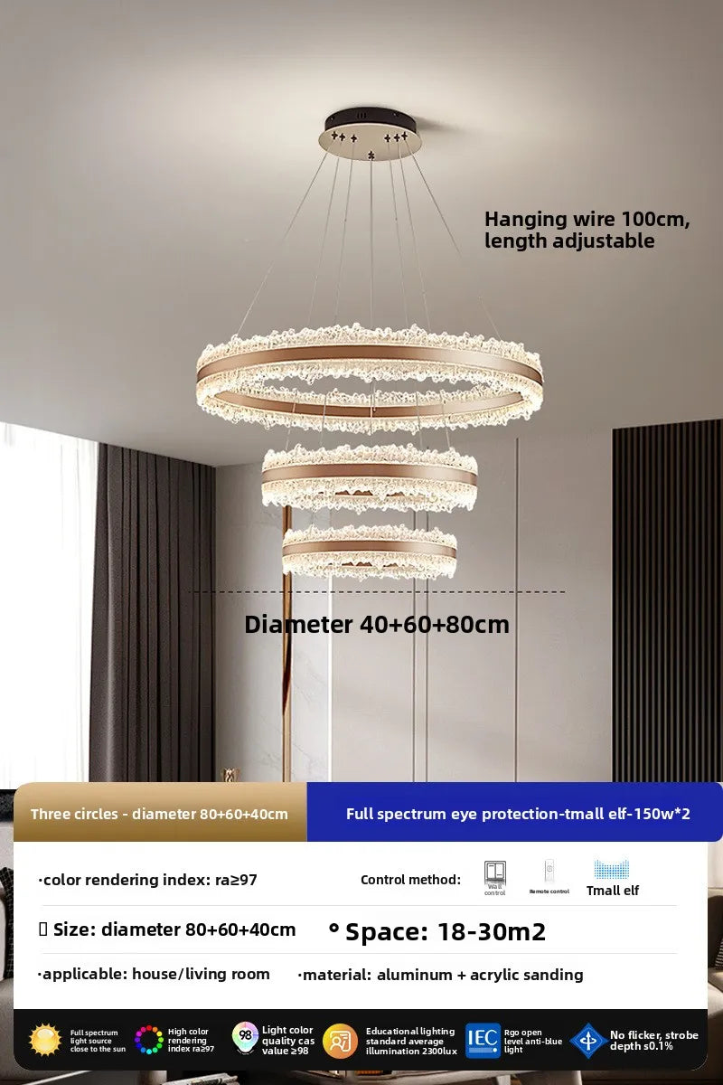 Modern Luxury Pendant Chandelier for Living Room & Dining Area