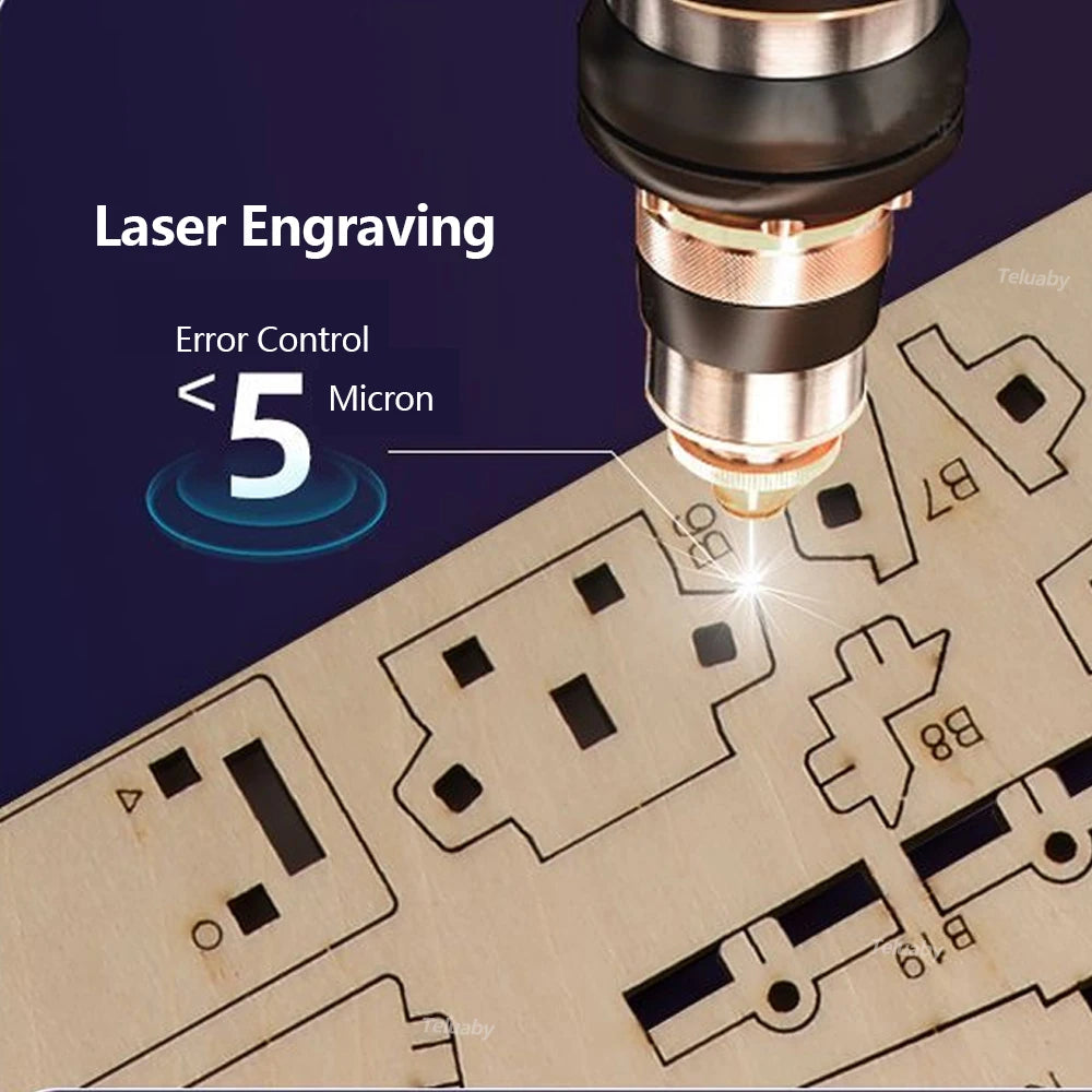 3D Wooden Puzzle Marble Run Set - DIY Mechanical Model Kit for All Ages