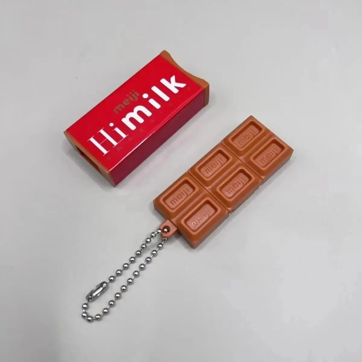Creative Japanese Simulated Chocolate Fidget Keychain Pendant - Stress Relief