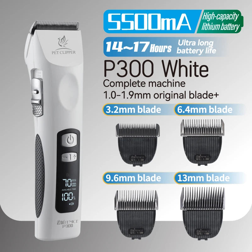 Fenice Cordless Rechargeable Pet Clipper - Professional Grooming Tool