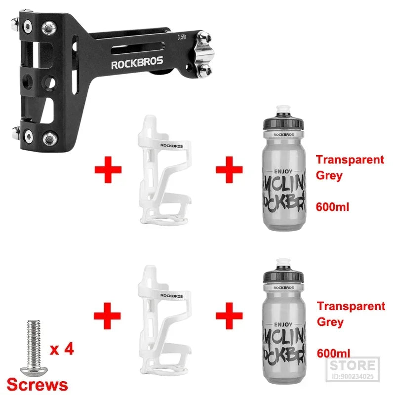 ROCKBROS Double Cup Bicycle Water Bottle Cage for Cycling Enthusiasts