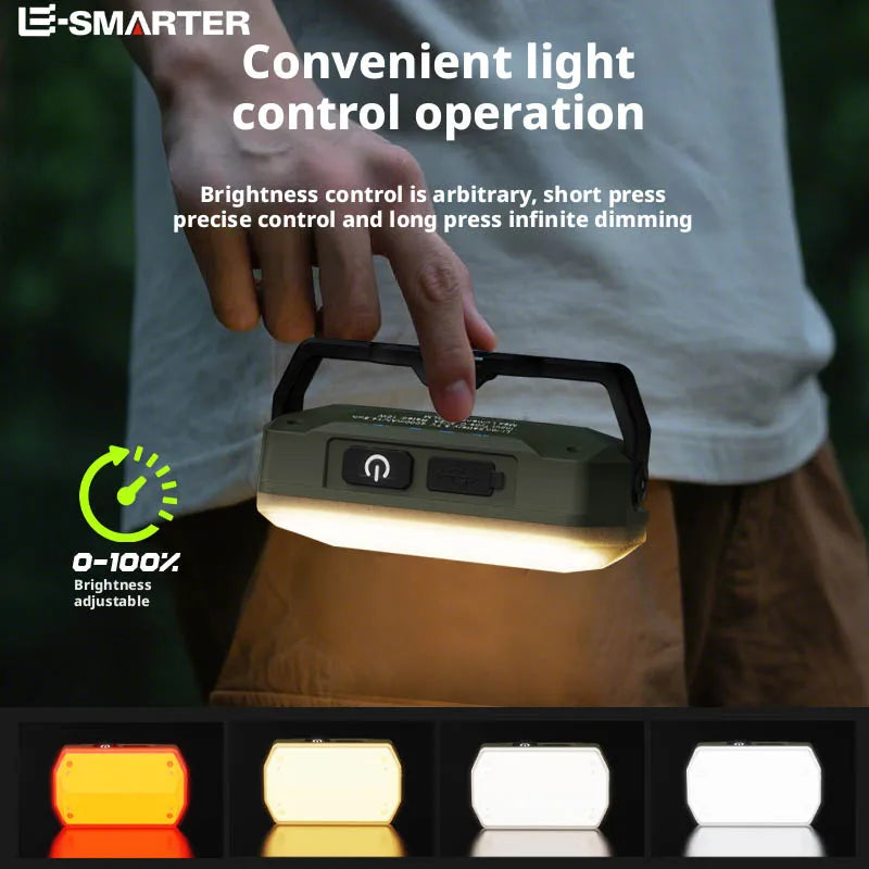 ESMARTER LED Camping Lantern - Ultra Bright, Rechargeable, Magnetic Base