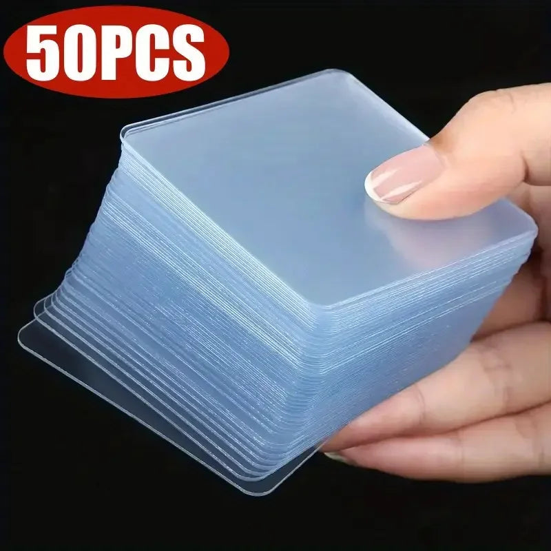 50pcs Heavy-Duty Nano Tape - Strong Double-Sided Adhesive, No Residue, Transparent
